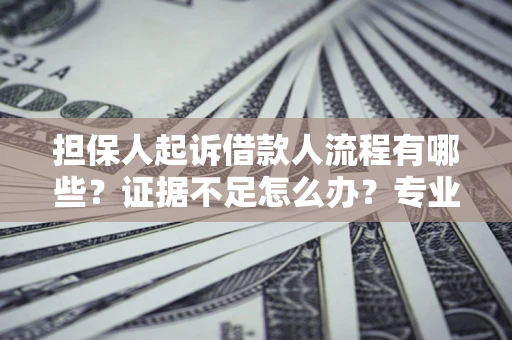 济南担保人起诉借款人流程有哪些？证据不足怎么办？专业律师解答