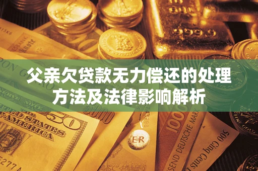 济南父亲欠贷款无力偿还的处理方法及法律影响解析