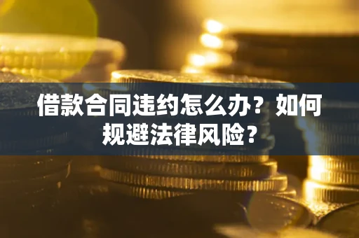 济南借款合同违约怎么办？如何规避法律风险？