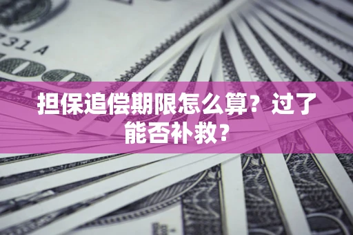 济南担保追偿期限怎么算？过了能否补救？